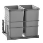 سطل زباله دو قلو 28 لیتری با ریل تاندم هایگلد مدل HGD-307026
