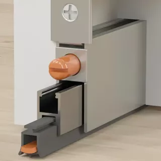 درزگیر زیر درب توکار آلباتور مدل 0930-1410-0210-130